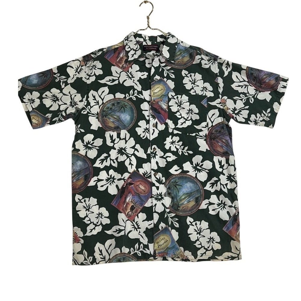 Roundtree & Yorke Caribbean/ Hawaiian men’s shirt size med